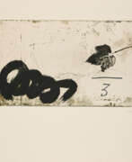 Radierung. Antoni Tàpies. Fulla i tres