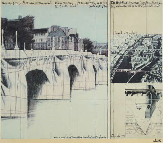 Christo. Le Pont Neuf Empaqueté, Paris, 1975-85 - фото 1