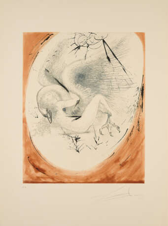 Salvador Dalí. Leda mit dem Schwan (From: Mythologie) - photo 1