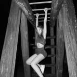 Girl on monkey bars - фото 1