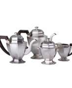 Silver 900. Silver tea and coffee service in Art Deco style. 