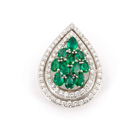 Emerald-Diamond-Pendant - photo 1