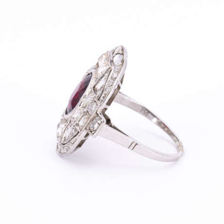 Garnet-Diamond-Ring - фото 2