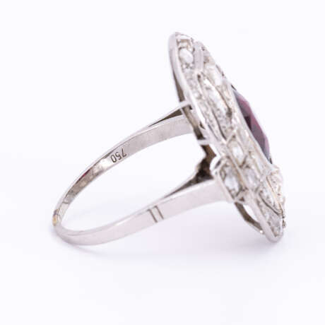 Garnet-Diamond-Ring - фото 4