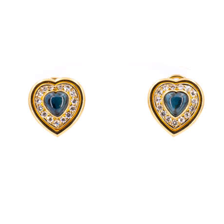 Sapphire-Diamond-Ear-Clips - фото 1