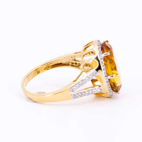 Gold-Beryl-Diamond-Ring - фото 4