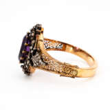 Historic Amethyst-Diamond-Bangle - photo 2