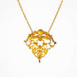 Delicate Art Nouveau Pendant Necklace - фото 2