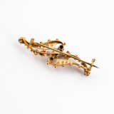 Gemstone-Seed-Pearl-Parure: Necklace, Bangle, Brooch, Ear Rings - фото 11