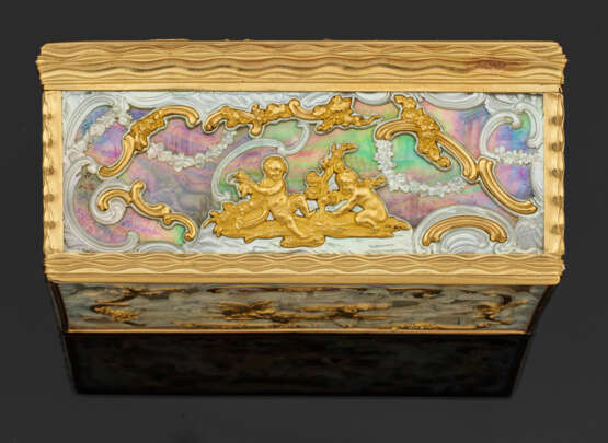 Museale Louis XV-Gold-Perlmutter-Tabatiere - фото 5