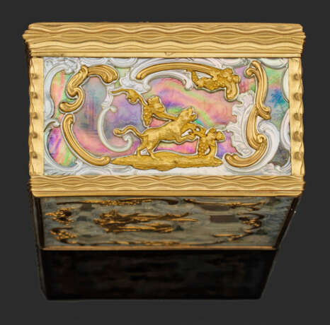 Museale Louis XV-Gold-Perlmutter-Tabatiere - фото 8