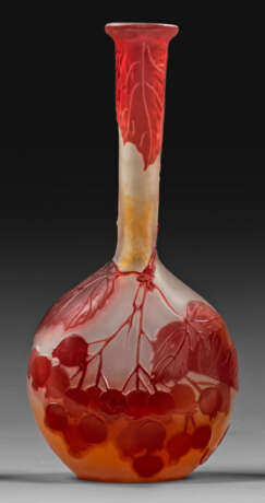 Solifleur-Vase mit Johannisbeerendekor - Foto 1