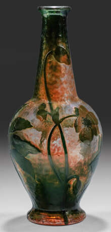 Seltene, große Jugendstil-Vase mit Christrosendekor - Foto 1