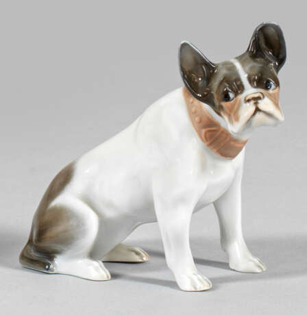Jugendstil-Tierfigur "Junge Französische Bulldogge" - Foto 1