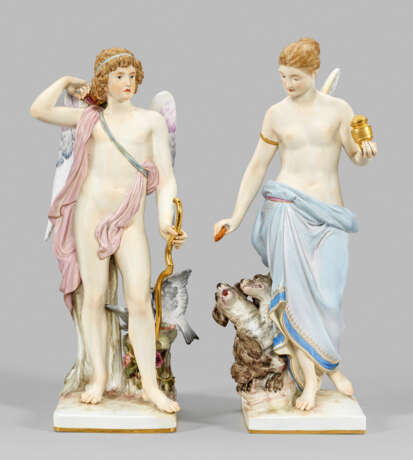 Paar seltene mythologische Meissen Figurengruppen - Foto 1