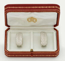 Paar Brillant-Ohrclips "Lakarda" von Cartier