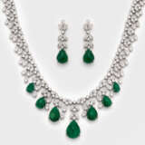 Prachtvolles Juwelen-Parure mit Smaragden und Brillanten - photo 1