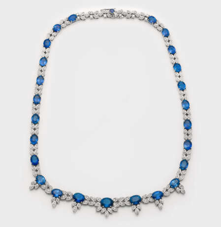 Glamouröses Juwelen-Collier mit Ceylon-Saphiren - Foto 1