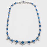 Glamouröses Juwelen-Collier mit Ceylon-Saphiren - фото 1