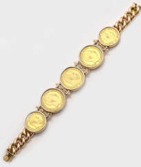 Armband mit Gedenkmünzen-"Die Königsjahre 1883-1880-1910,