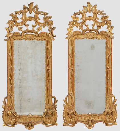 Paar Louis XV-Pfeilerspiegel - Foto 1
