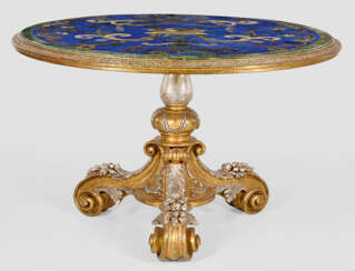 Prachtvoller Belle Epoque-Tisch mit Scagliola-Platte