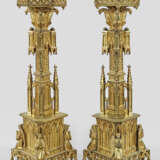 Paar große, neogotische Altarleuchter - photo 1