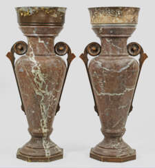 Paar große Art Déco-Vasen als Cachepots