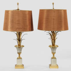 Paar dekorative Tischlampen in der Art von Maison Jansen