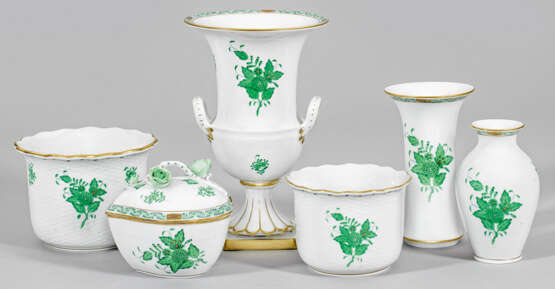 Sammlung Vasen "Apponyi grün" von HEREND - Foto 1
