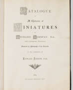 Livres anciens. "Catalogue of a collection of miniatures by Richard Cosway,