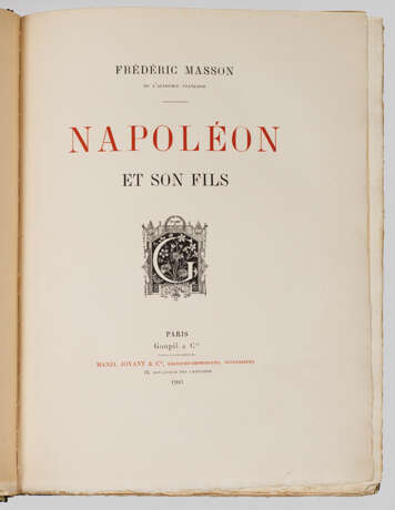 Fréderic Masson "Napoléon et son fils". Originaltitel - photo 1