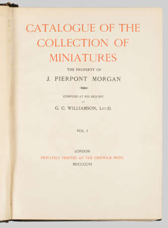 G. C. Williamson: "Catalogue of the Collection - photo 1