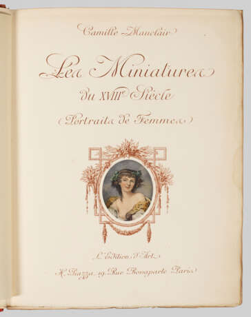 Camille Mauclair "Les Miniatures du XVIIIe Siècle - Foto 1