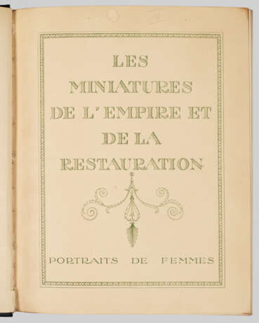 Camille Mauclair "Les Miniatures de l'Empire et - Foto 1