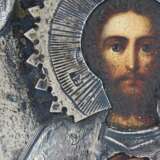 Icon of the Holy Blessed Prince Alexander Nevsky in a silver frame. The turn of the 19th-20th centuries. - photo 3