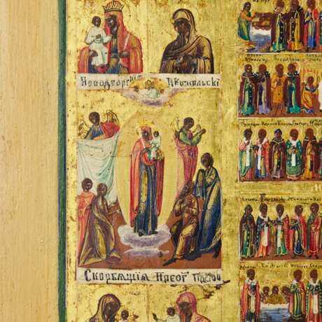 Magnificent holidays with an annual menaion and a two-row cycle of Theotokos icons. 19th century. - photo 9