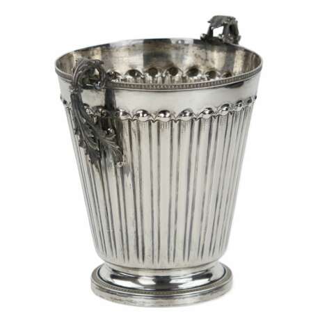 Silver wine cooler. Italy. 20th century. - Foto 3