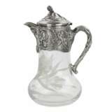 Crystal jug in silver from the Art Nouveau era. - photo 1