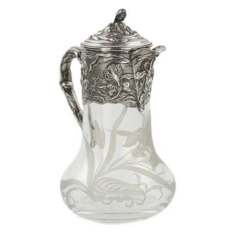 Crystal jug in silver from the Art Nouveau era. - photo 2