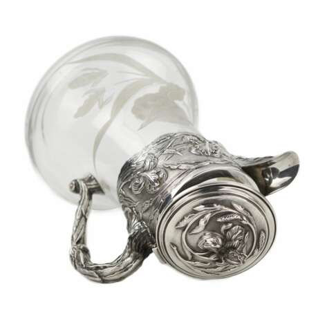Crystal jug in silver from the Art Nouveau era. - Foto 6