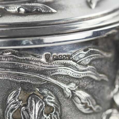 Хрустальный кувшин в серебре эпохи арт нуво. - фото 8
