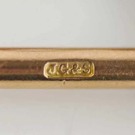 Montre de poche en or à trois boîtiers avec une chaîne et une scène érotique sur le cadran. 1900 - photo 11