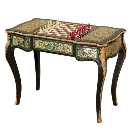Game chess table in Boulle style. France. Turn of the 19th-20th century. - Foto 2