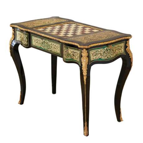 Game chess table in Boulle style. France. Turn of the 19th-20th century. - Foto 4