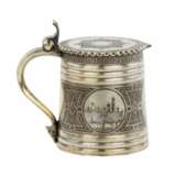 Russian beer mug made of silver. P. Ovchinnikov. 1871 - photo 1