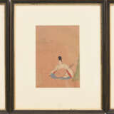 UNBEKANNETR KÜNSTLER, drei Miniaturmalereien, Seidenpapier im Passepartout, Japan, anfang 20. Jahrhundert. - Foto 1