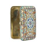 Silver cigarette case with gilding and cloisonne enamels. - photo 4