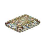 Silver cigarette case with gilding and cloisonne enamel. - photo 2
