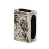 Silver match holder, made in the Russian Art Nouveau style, with the image of a goblin. - Foto 4